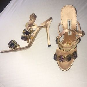 Manolo blahnik jeweled shoes